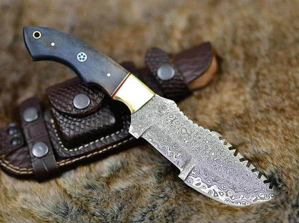 TrailMaster Tracker Knife with Brass & Bone Handle - Gifts for You 'n Me