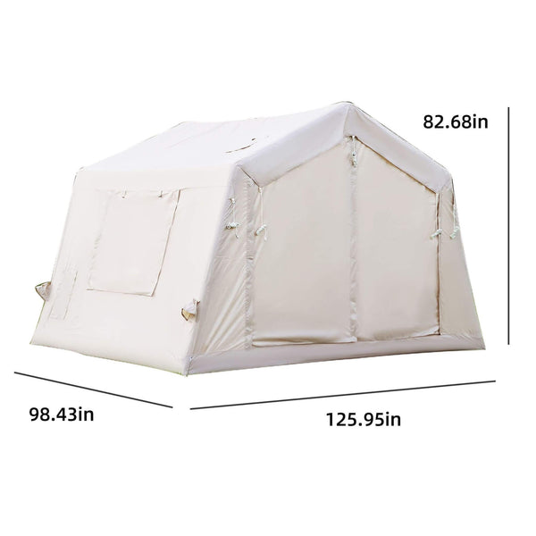4-Season Outdoor Inflatable Blow Up Camping Tent With Air Pump [4-6 People] (SAK46821)