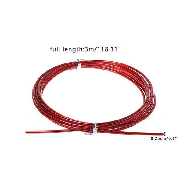 Training Replaceable Steel Wire Cable Speed Jump Ropes Spare Rope Cable For Speed Jump Rope Stainless Steel Wire With Polymer Coating For High Speed Jump Ropes 3m