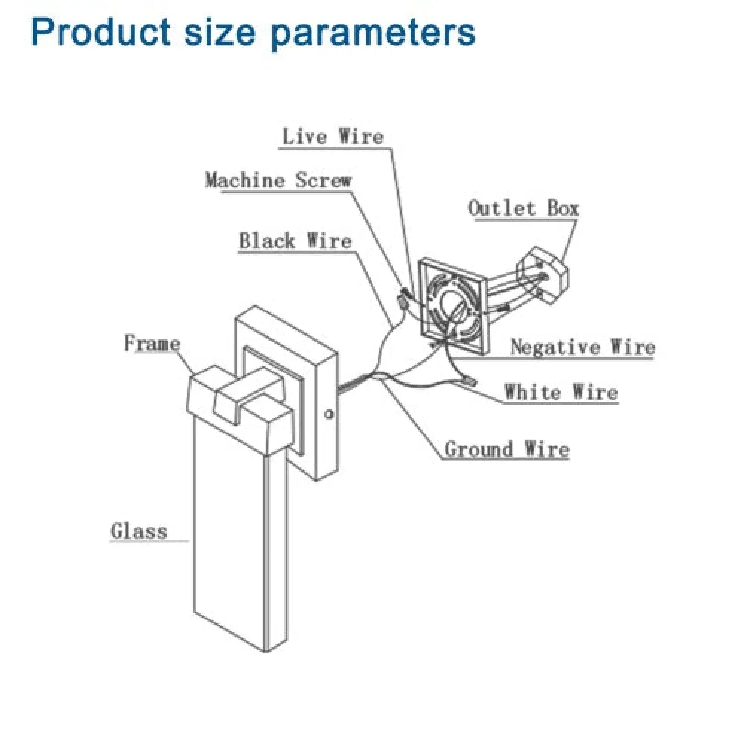 Transparent Crystal Wall Lights Fixtures with LED & Waterproof