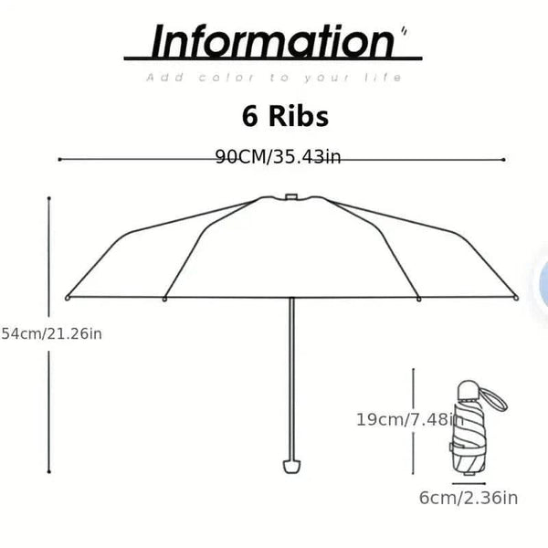 Travel Mini Umbrella for Purse