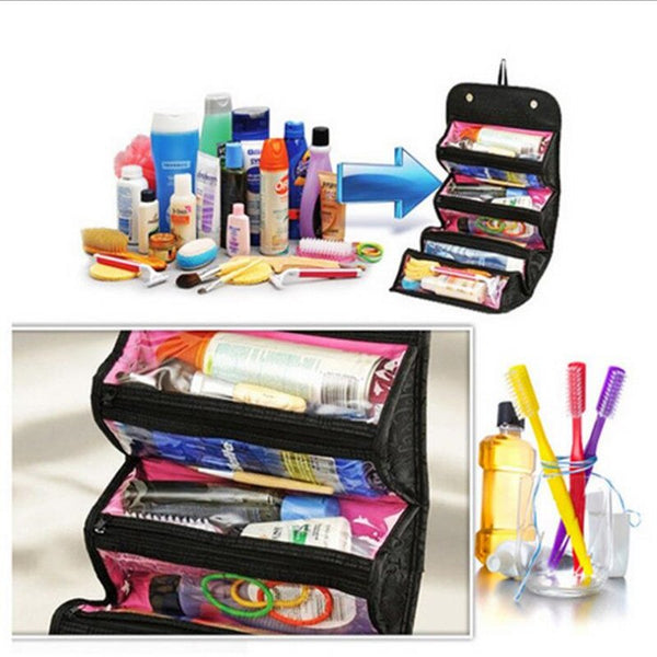 Travel storage bag cosmetic bag Roll-N-Go Cosmetic Bag organizer large capacity multi-function storage bag