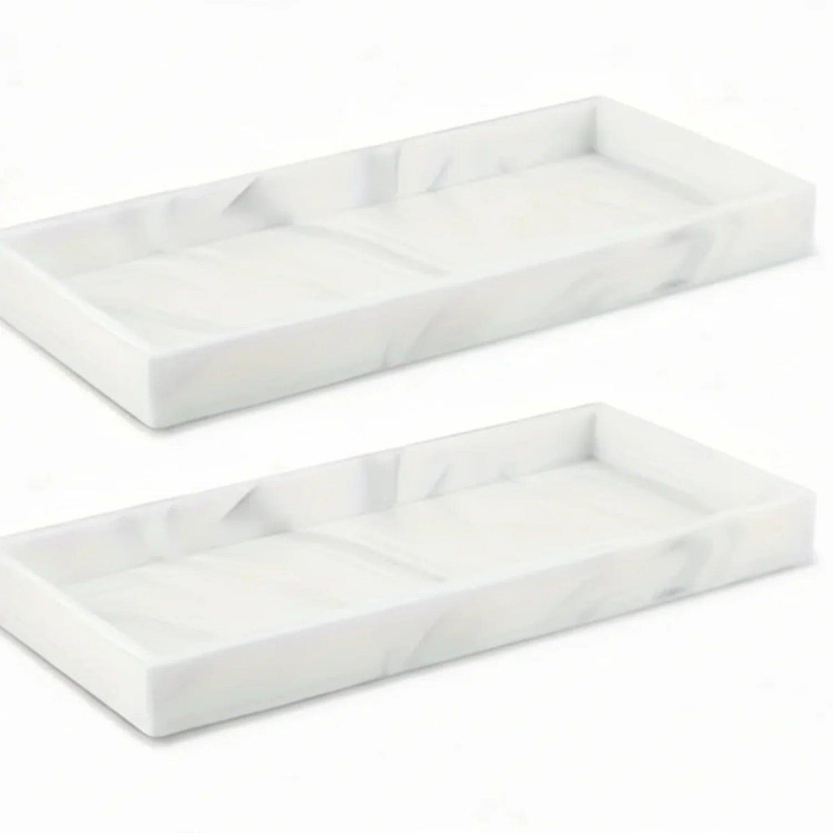 Tray - Decorative White Gold