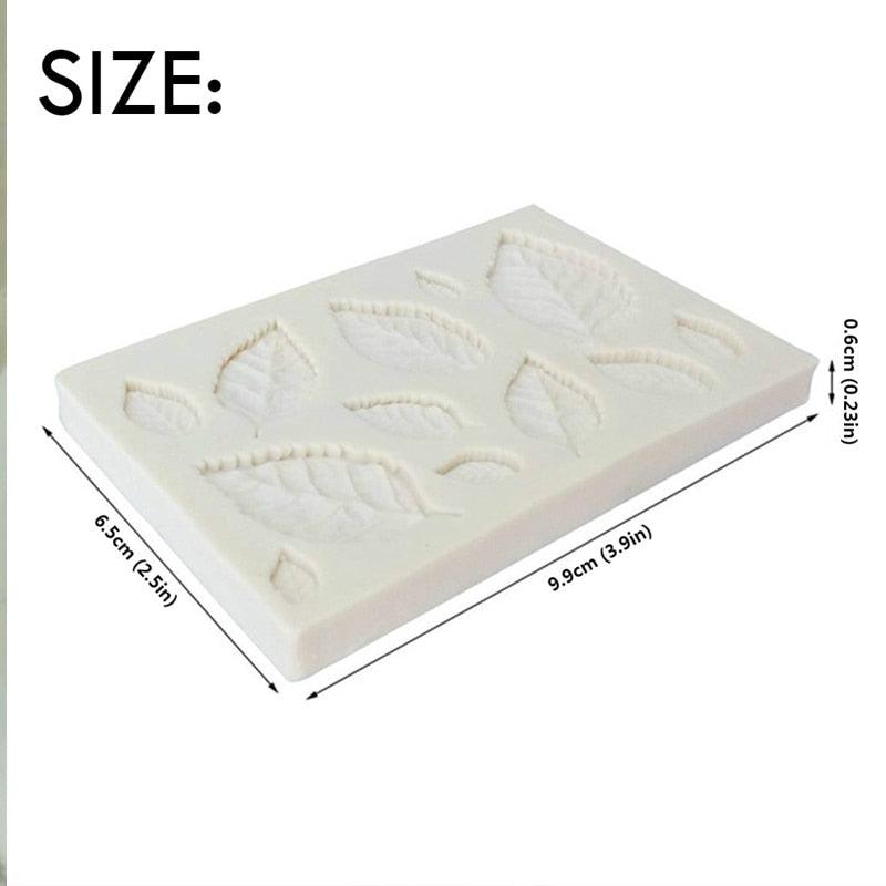 Tree Leaf Mold Silicone Fondant Cake Decorating Tools Chocolate Baking Mould 3D Sugarcraft  Homemade Bakeware 3D Leaf Silicone Mold For Chocolate Candy Sugar Craft Cake Decoration Cupcake Decoration