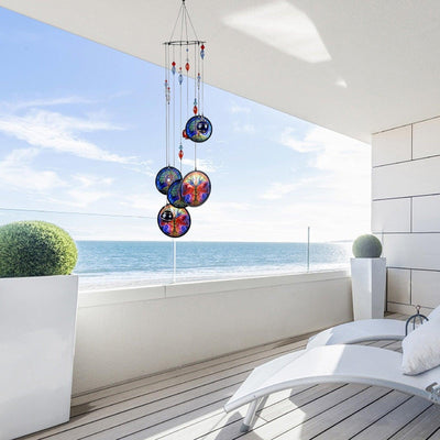 Tree Of Life Wind Chimes Decoration Gift Wall Hanging Window Home Ornament For Patio Garden Outdoor Wind-chimes Handmade Home Garden Decoration Tree of Life Wall Hanging Ornament Decor Wind Chime Backyard Porch Decoration