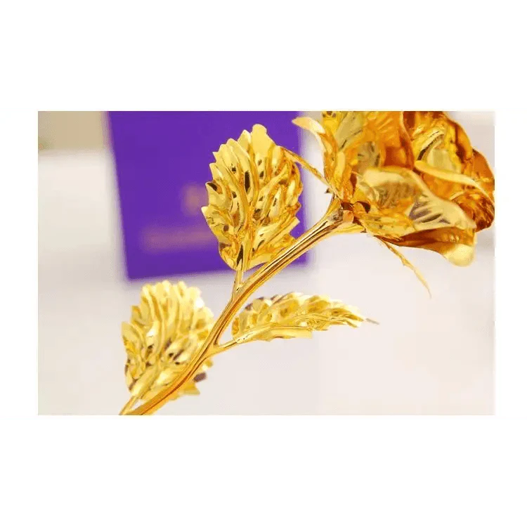 Trendy Flower Gift for Loved ones 24K Gold Rose Gift Big Rose with Gift Box Best Gift for Girlfriend Valentines Day