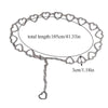 Trendy Heart Shaped Design Body Long Chain Ladies Belts Modern Metal Waist Chain Love Belts For Women
