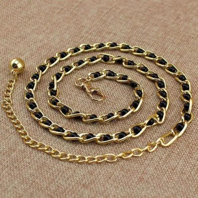 Trendy Heart Shaped Design Body Long Chain Ladies Belts Modern Metal Waist Chain Love Belts For Women