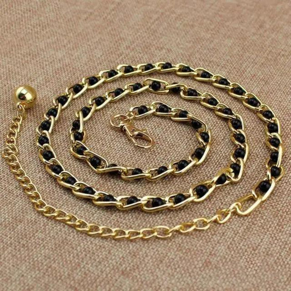 Trendy Heart Shaped Design Body Long Chain Ladies Belts Modern Metal Waist Chain Love Belts For Women