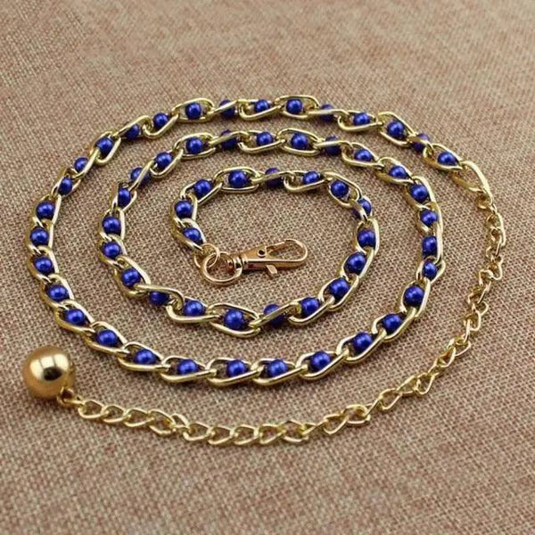 Trendy Heart Shaped Design Body Long Chain Ladies Belts Modern Metal Waist Chain Love Belts For Women