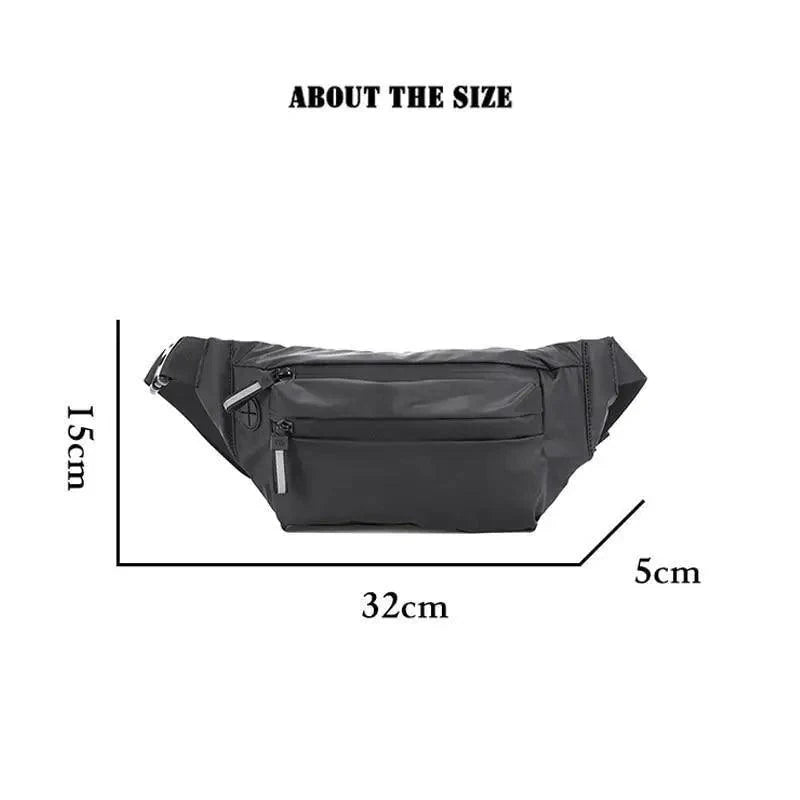 Trendy Premium Waterproof Lightweight Fanny Pack For Sport Gym Workout Travel Work Classic Large Capacity Unisex Belt Bags Hip Waist Packs