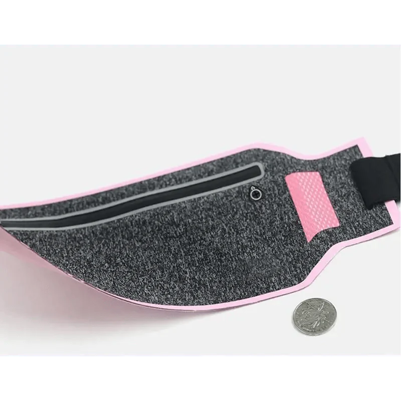 Trendy Slim Running Belt Fanny Pack Fitness Workout Exercise Waist Bag Jogging Belt Bag Gym Fitness Bag Ultra Light Runners Belt Travel Money Belt For Men Women