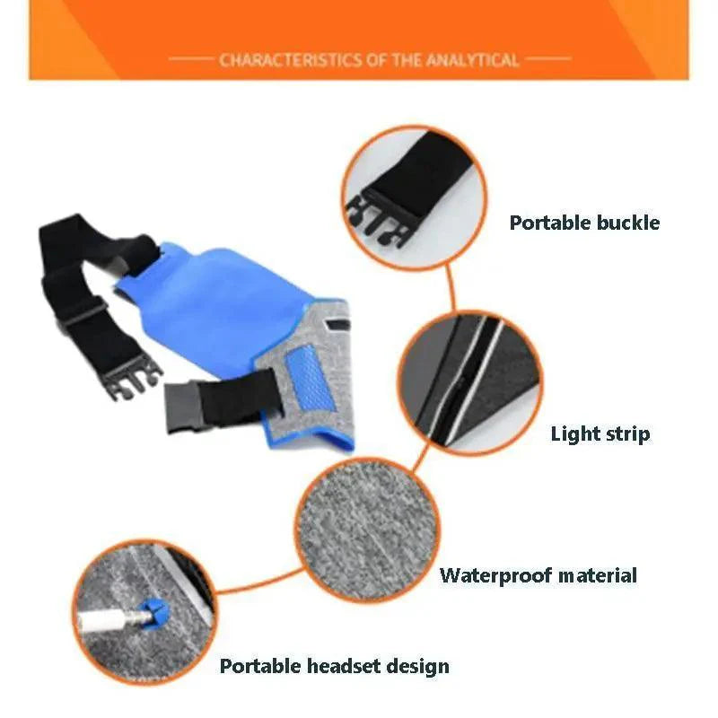 Trendy Slim Running Belt Fanny Pack Fitness Workout Exercise Waist Bag Jogging Belt Bag Gym Fitness Bag Ultra Light Runners Belt Travel Money Belt For Men Women