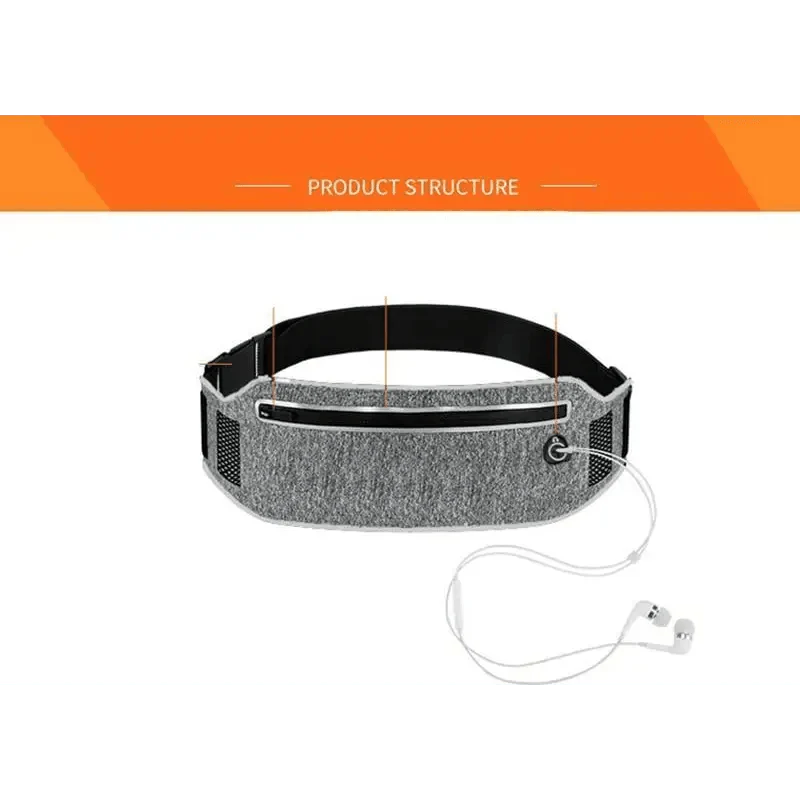 Trendy Slim Running Belt Fanny Pack Fitness Workout Exercise Waist Bag Jogging Belt Bag Gym Fitness Bag Ultra Light Runners Belt Travel Money Belt For Men Women