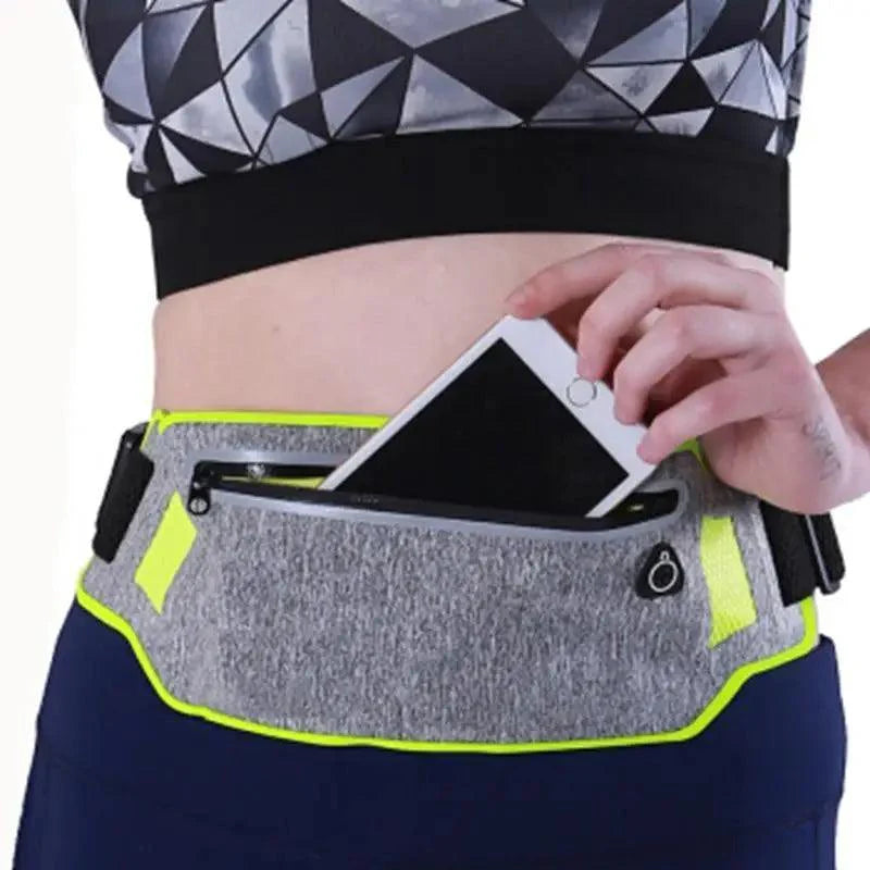Trendy Slim Running Belt Fanny Pack Fitness Workout Exercise Waist Bag Jogging Belt Bag Gym Fitness Bag Ultra Light Runners Belt Travel Money Belt For Men Women