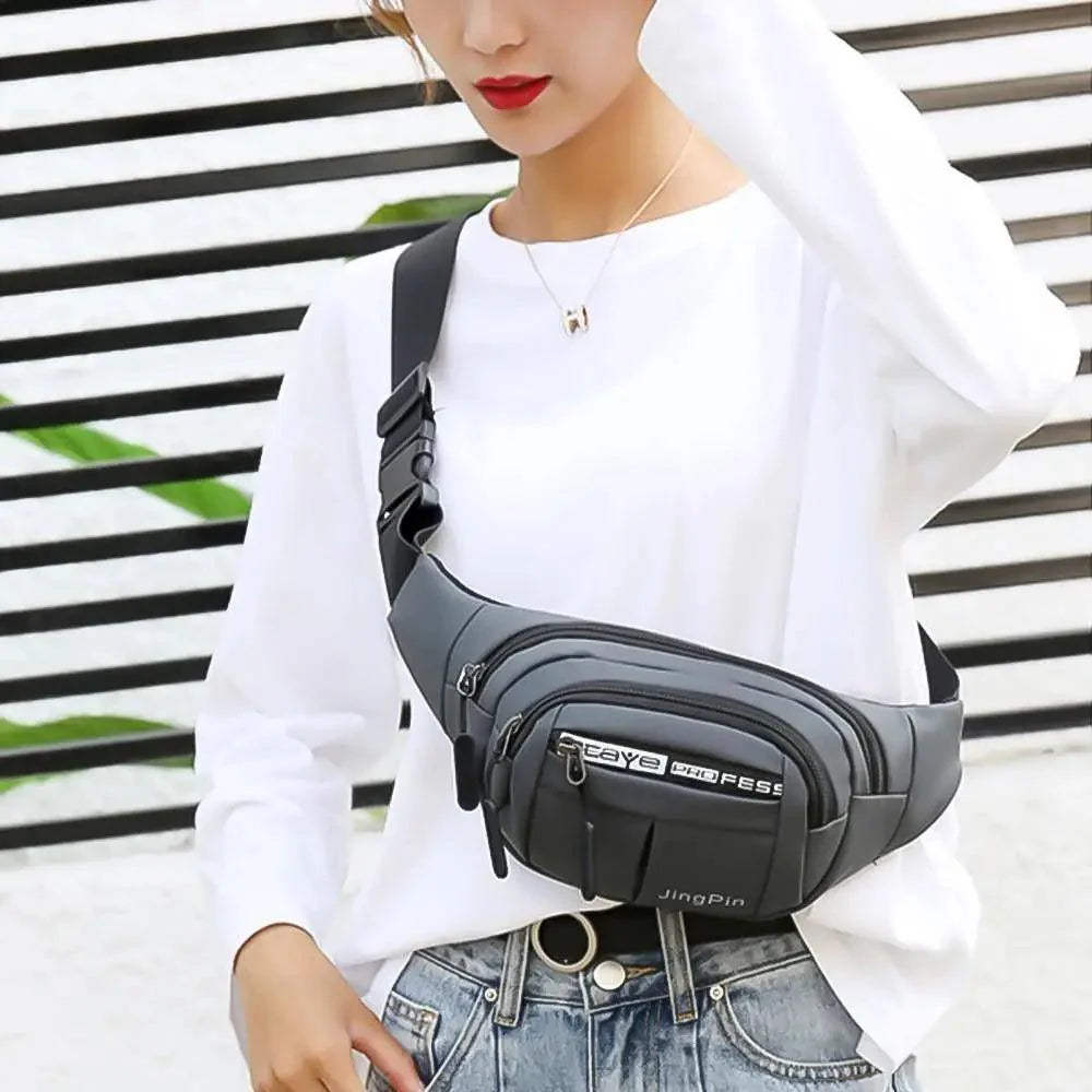 Trendy Waist Pouch Bag Hip Pack With Adjustable Straps for Casual Travel Hiking Running Outdoor Sports Classy Money Pouch Waist Bag