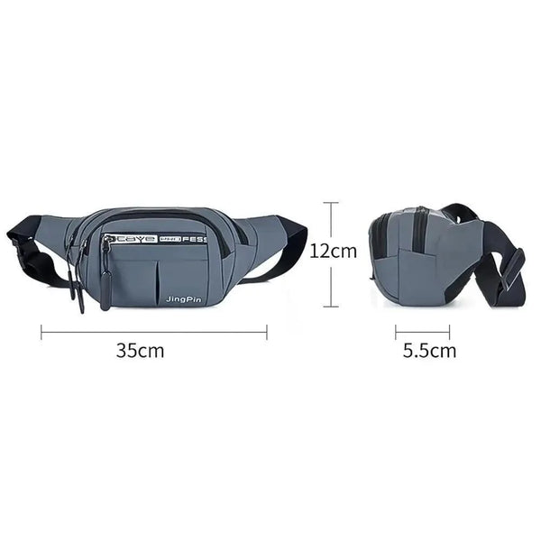 Trendy Waist Pouch Bag Hip Pack With Adjustable Straps for Casual Travel Hiking Running Outdoor Sports Classy Money Pouch Waist Bag