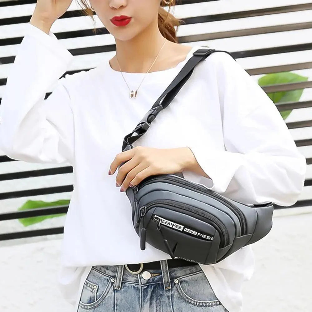 Trendy Waist Pouch Bag Hip Pack With Adjustable Straps for Casual Travel Hiking Running Outdoor Sports Classy Money Pouch Waist Bag