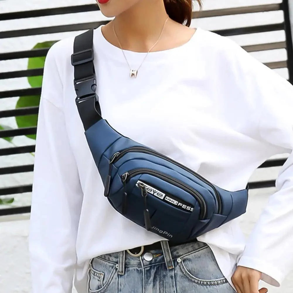 Trendy Waist Pouch Bag Hip Pack With Adjustable Straps for Casual Travel Hiking Running Outdoor Sports Classy Money Pouch Waist Bag