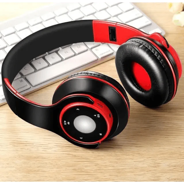 Wireless Headset Bluetooth Earphones and Headphone Foldable Adjustment Bluetooth Wired Headphones TF Card MP3 FM Radios For Online Class Business Trip Travel Video Conference