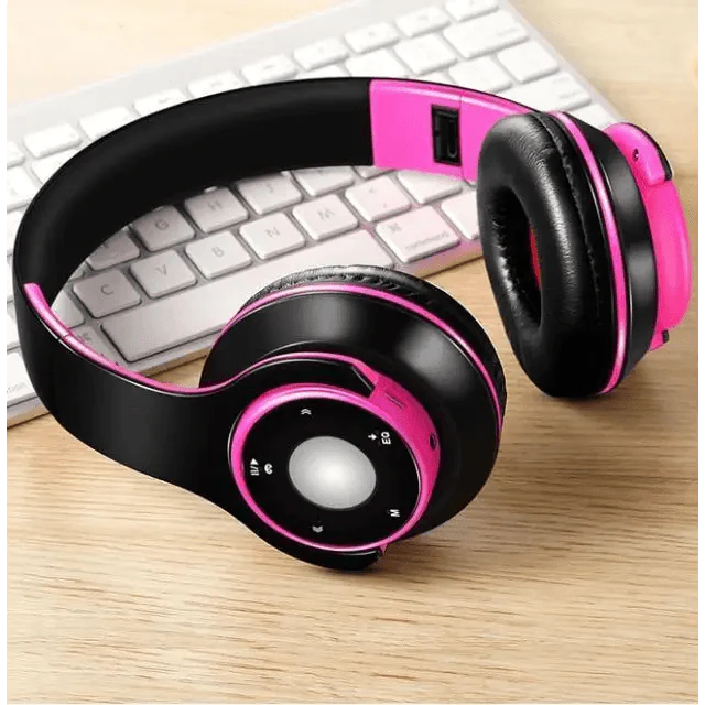 Wireless Headset Bluetooth Earphones and Headphone Foldable Adjustment Bluetooth Wired Headphones TF Card MP3 FM Radios For Online Class Business Trip Travel Video Conference