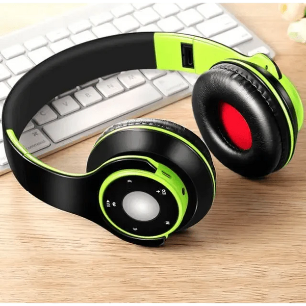 Wireless Headset Bluetooth Earphones and Headphone Foldable Adjustment Bluetooth Wired Headphones TF Card MP3 FM Radios For Online Class Business Trip Travel Video Conference