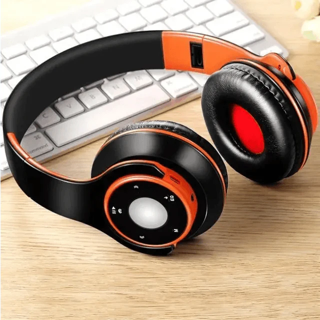 Wireless Headset Bluetooth Earphones and Headphone Foldable Adjustment Bluetooth Wired Headphones TF Card MP3 FM Radios For Online Class Business Trip Travel Video Conference