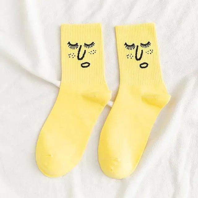 Trendy Women Candy Colors Casual Funny Socks Girl Socks Unisex Women Socks Stylish Socks Funny socks Cute Cool Colorful Cotton socks for Women and Men Cozy Gifts