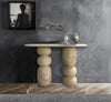 Troia Light Travertine Designer Console Filled and Honed (W)12