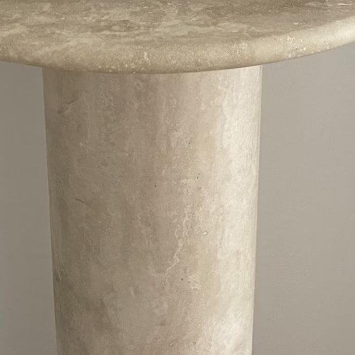 Troia Light Travertine Designer Console Filled and Honed (W)15