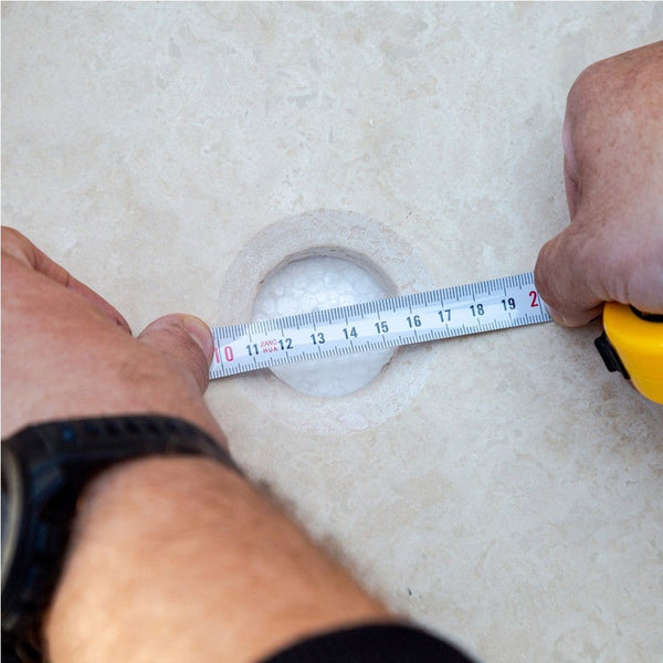 Troia Light Travertine Natural Stone Vessel Sink (D)16