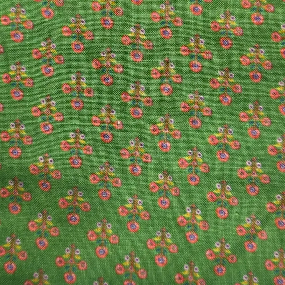 Green Block Print Napkins