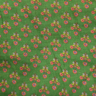 Green Block Print Napkins