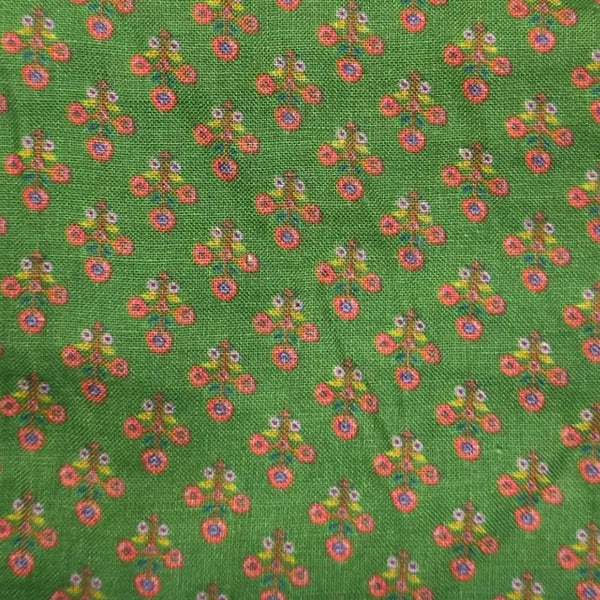 Green Block Print Napkins