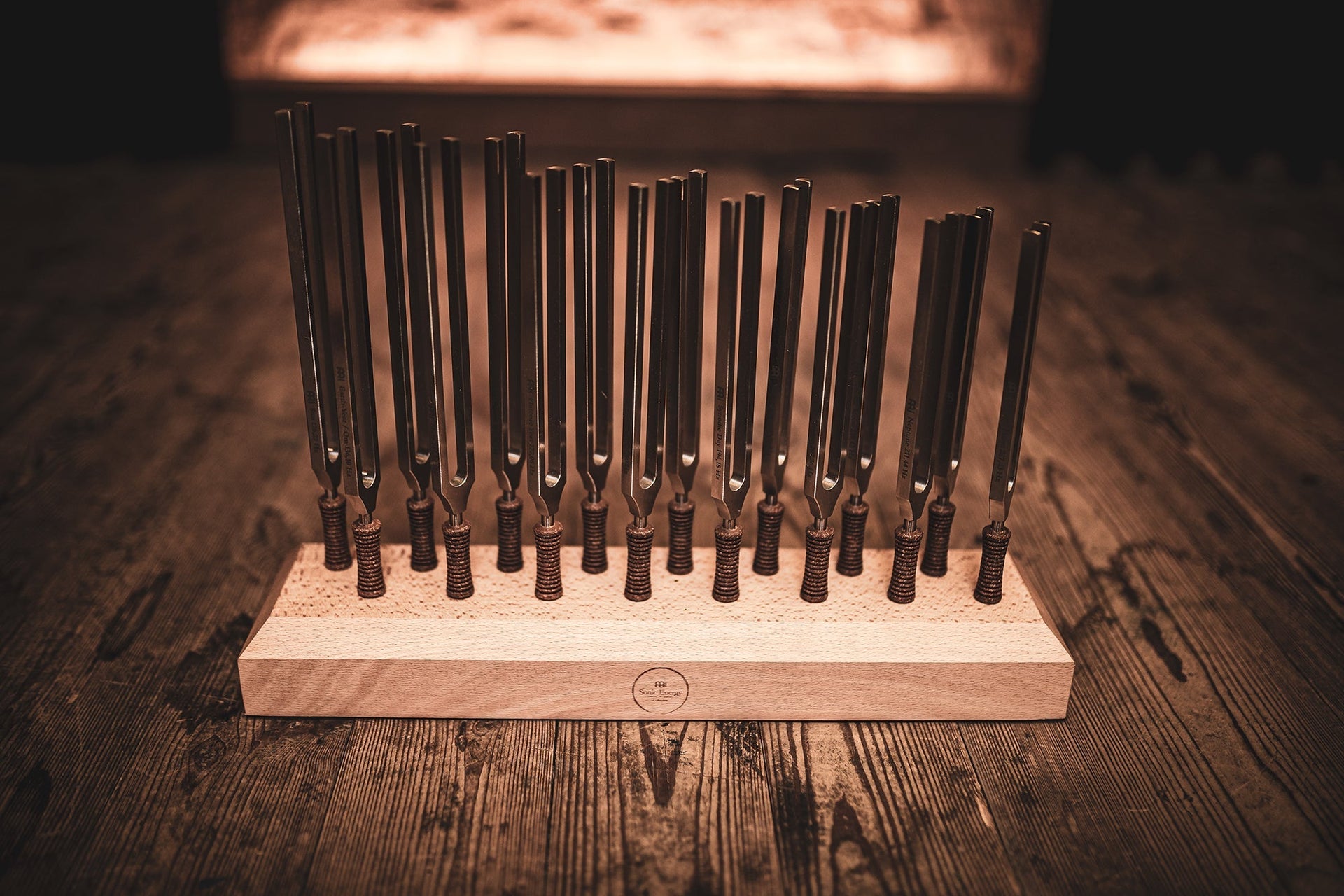 Pro 16 Vibrational Harmony Tuning Fork Set - Weighted