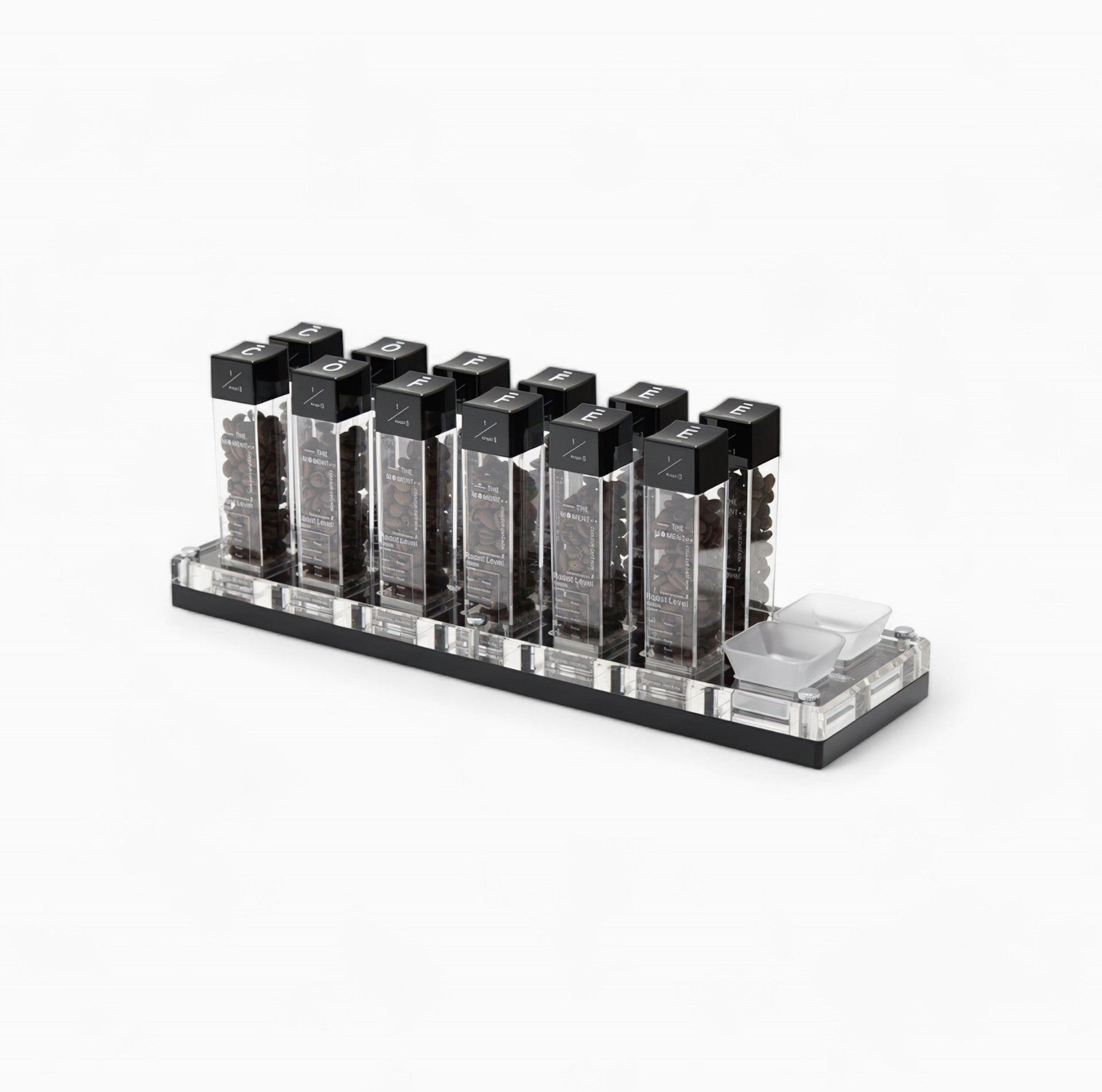 Premium Tubes Coffee Bean Cellars With Stand