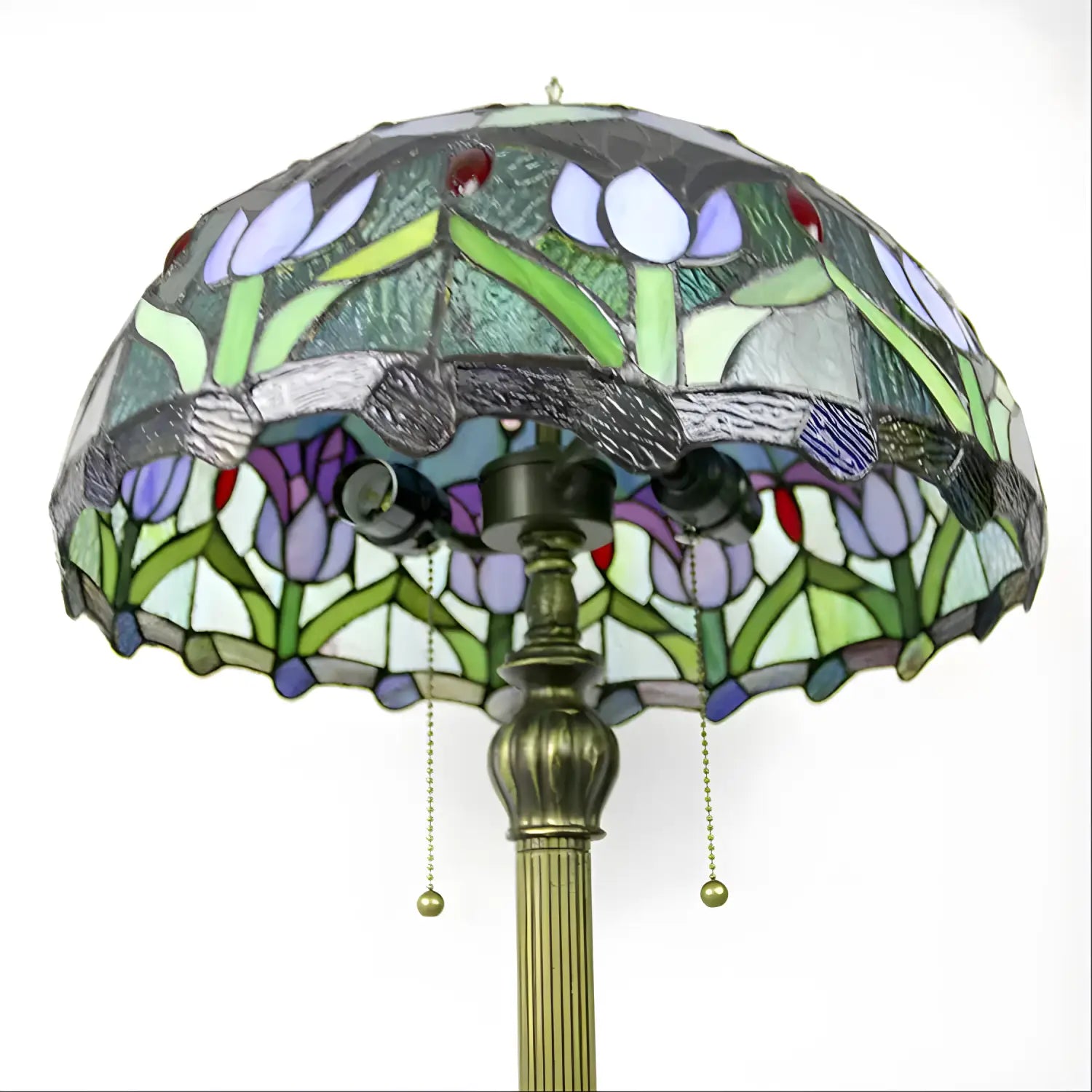 Tulip Stained Glass Tiffany Lamp - Floor Lamp