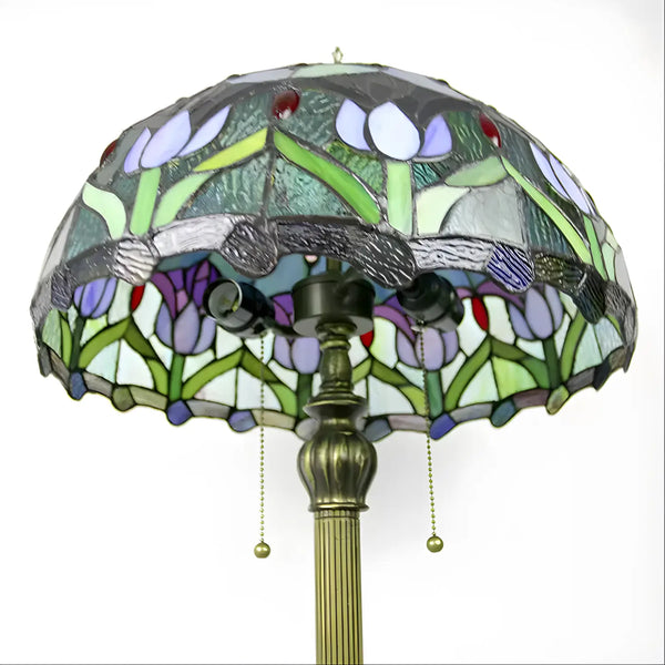 Tulip Stained Glass Tiffany Lamp - Floor Lamp
