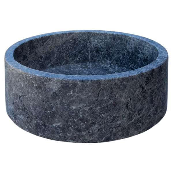 Natural Stone Tundra Grey Marble Vessel Sink Polished D: 16