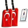 Smart Bag Security Tag - Turkey Flag [Pack 2]