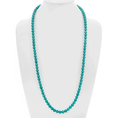 Donatello Gian Long 30 Inch Turquoise Ball Necklace