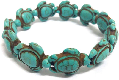 Turquoise Handmade Hawaiian Sea Turtles Bracelet