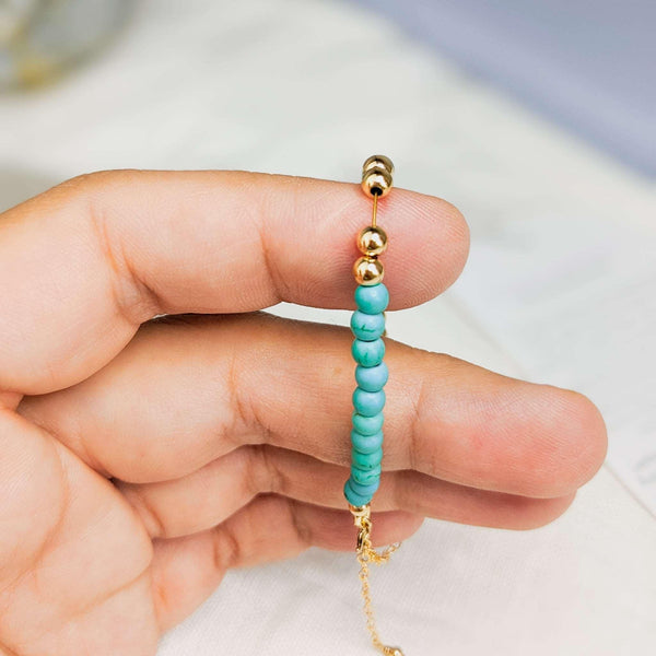Turquoise Tasbih Bracelet | Women's Misbaha - 33 Beads, 4mm