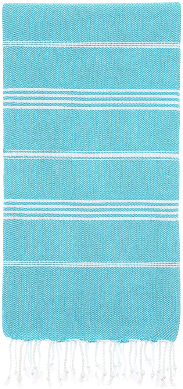 Monaco Turkish Cotton Hand Towel – Lightweight Quick Dry Bathroom, Kitchen & Travel Towel, Luxury Organic Turkish Towel