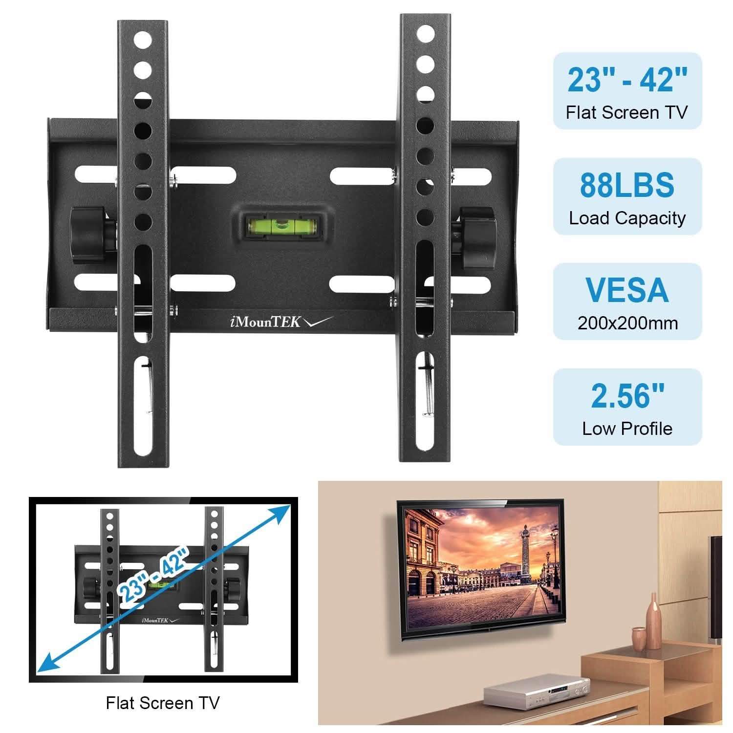 TV Wall Mount Bracket Tilt for 23