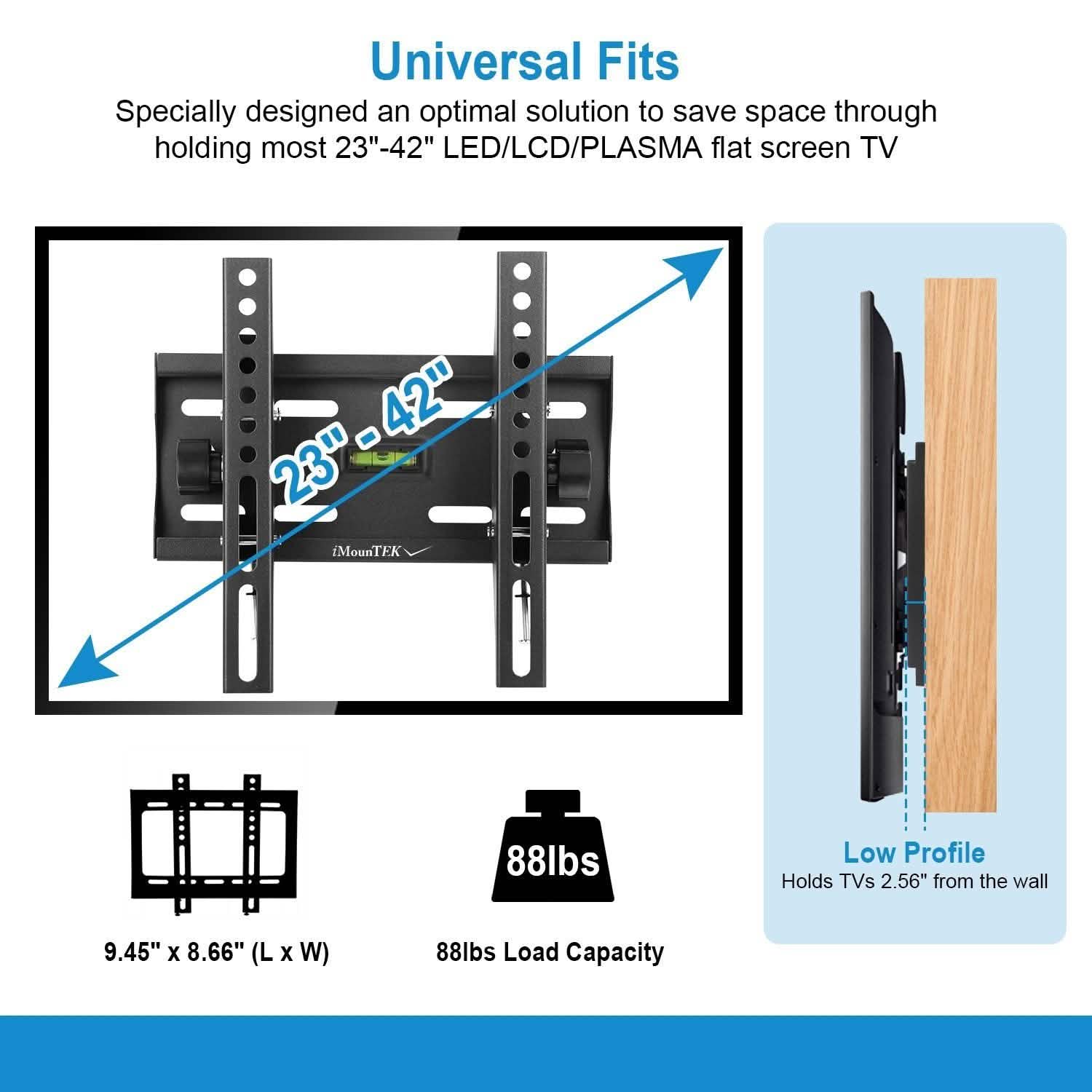 TV Wall Mount Bracket Tilt for 23