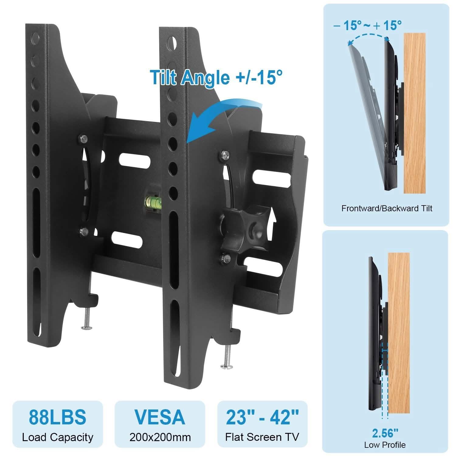 TV Wall Mount Bracket Tilt for 23