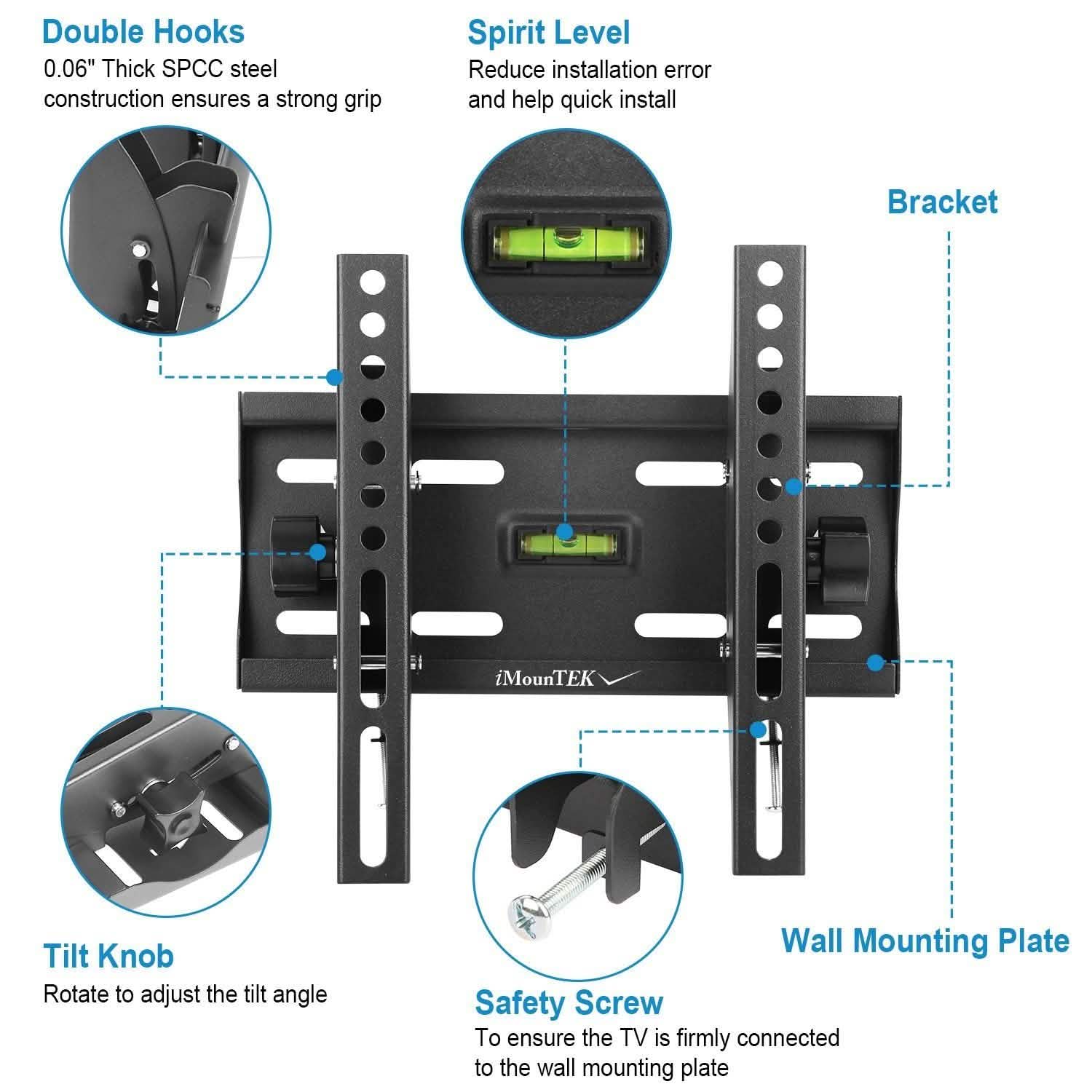 TV Wall Mount Bracket Tilt for 23