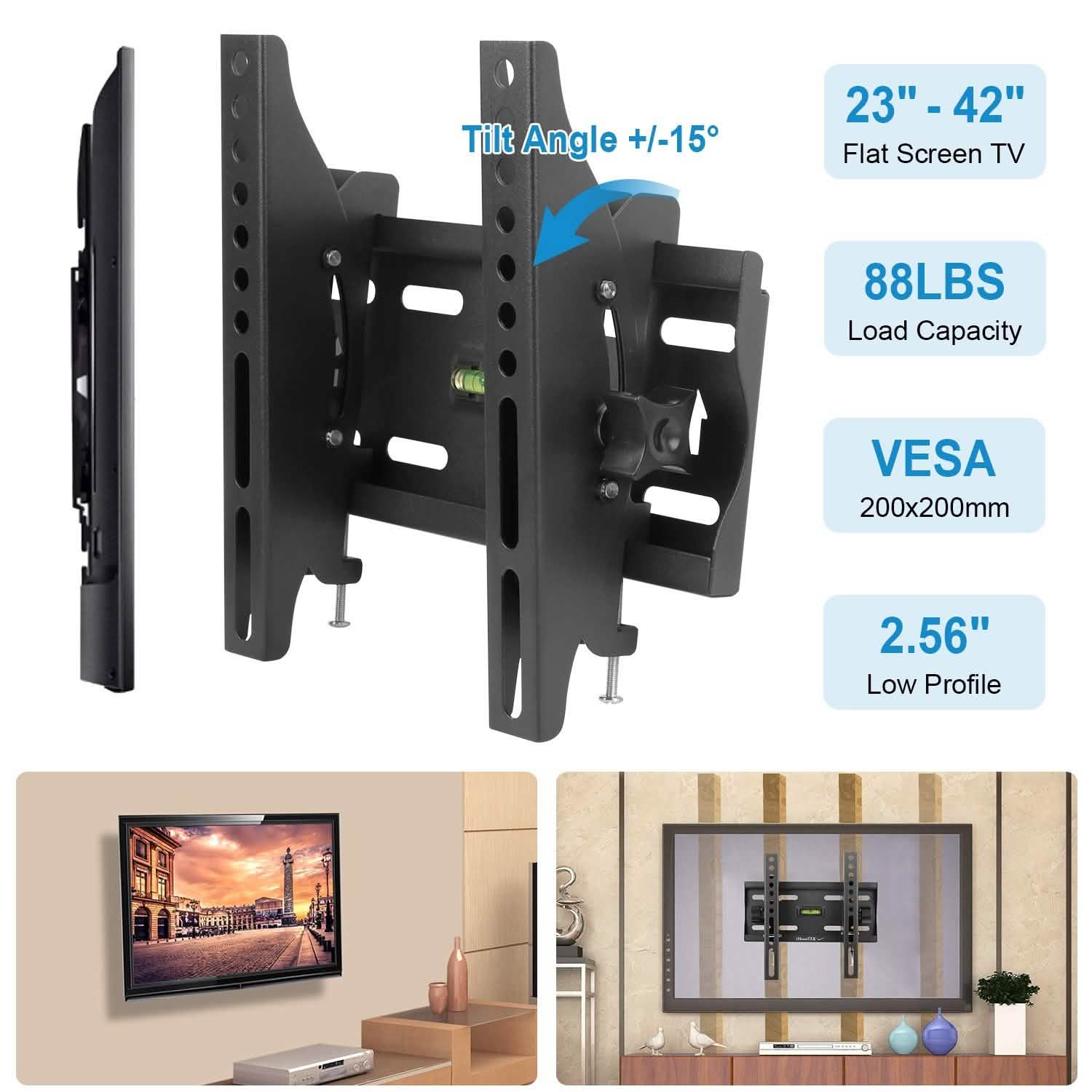 TV Wall Mount Bracket Tilt for 23