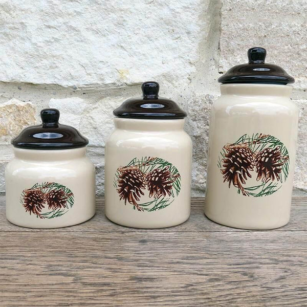 Forest Pinecone Canister Set - Gifts for You 'n Me